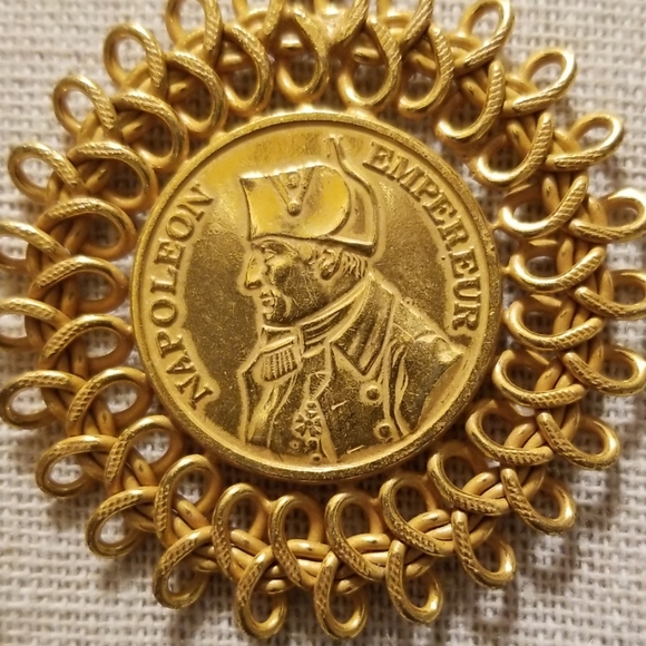 Miriam Haskell 2 layer 26"" Coin Necklace - Picture 3 of 4